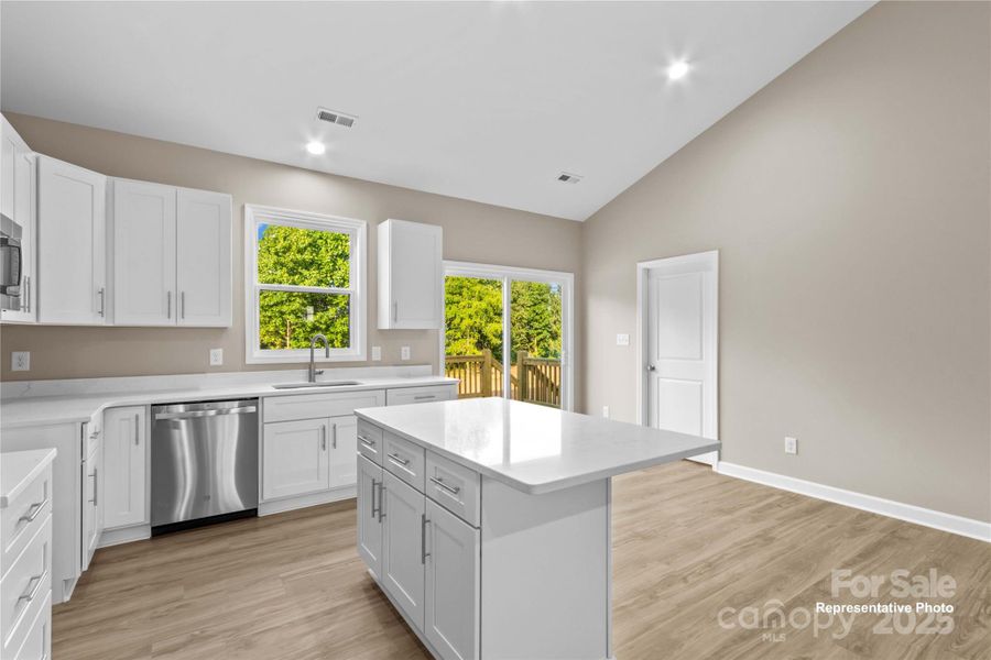 Furnished interior view inside a new home in , Olin (Image 4). Furnished interior view inside a new home in , Olin (Image 4).