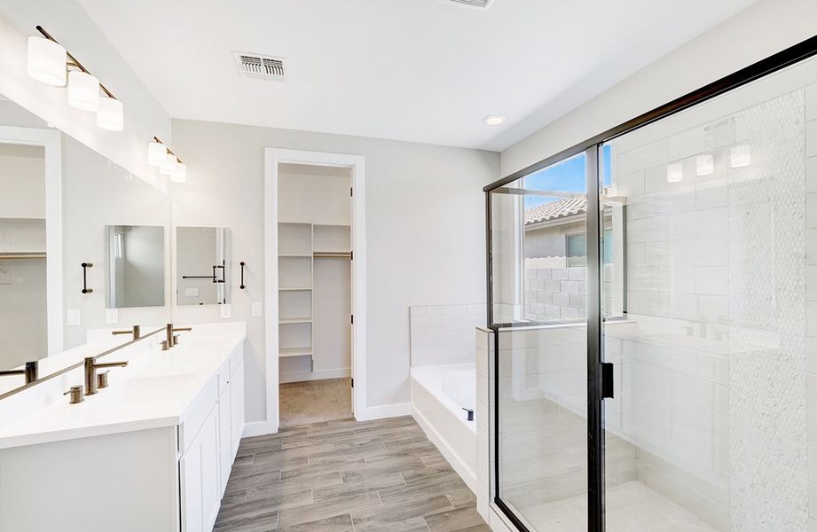 Representative furnished interior of a home built from the Castillo Series - Clover by Brightland Homes in Castillo at Anderson Parc, Buckeye (Image 18). Representative furnished interior of a home built from the Castillo Series - Clover by Brightland Homes in Castillo at Anderson Parc, Buckeye (Image 18).