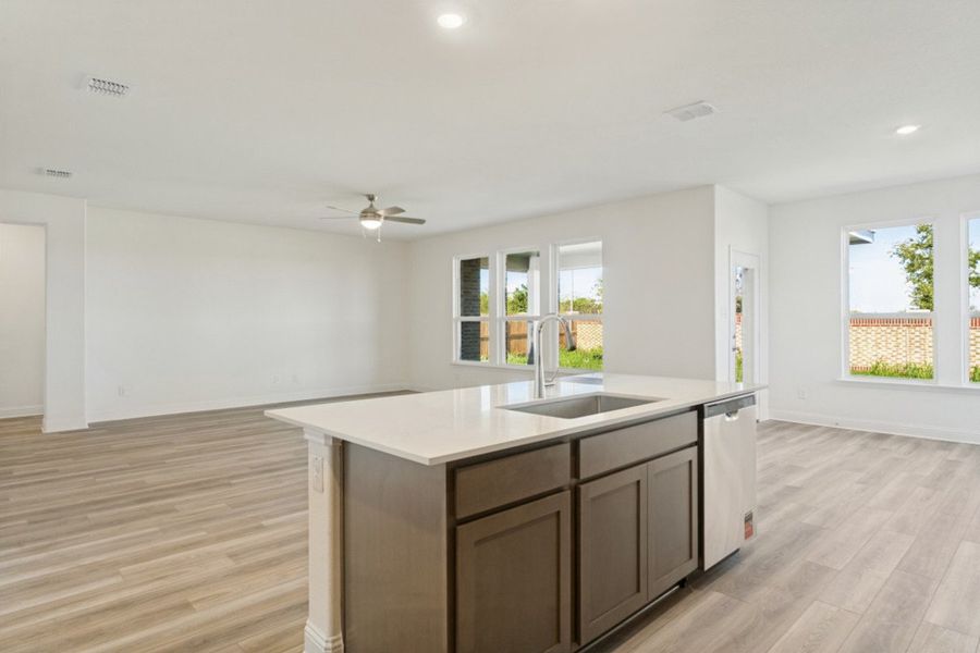 Furnished interior view inside a new home in The Preserve Estates, Justin (Image 7).