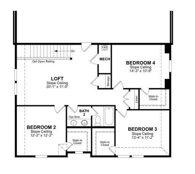 Beazer Homes Verandah Rainier Floorplan.