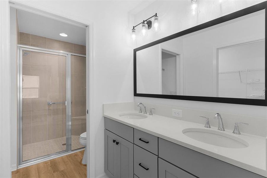 Furnished interior view inside a new home in , The Villages (Image 10).