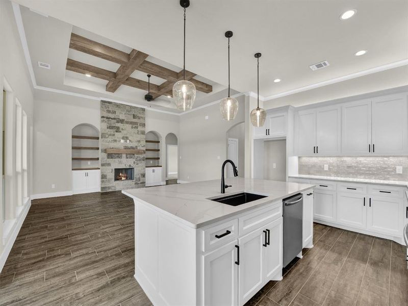 Furnished interior view inside a new home in , Azle (Image 5). Furnished interior view inside a new home in , Azle (Image 5).