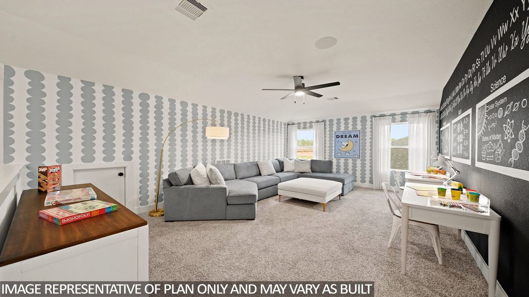 Furnished interior view inside a new home in Sunterra Lakes, Brookshire (Image 17).