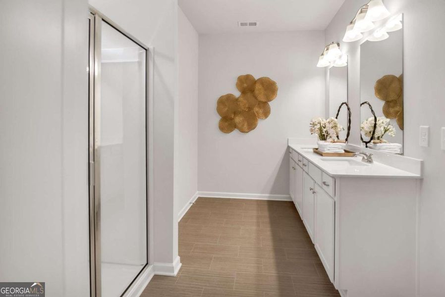 Furnished interior view inside a new home in Stonebridge North, Macon (Image 23).