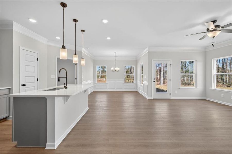 Furnished interior view inside a new home in Allen Manor, Hoschton (Image 5).