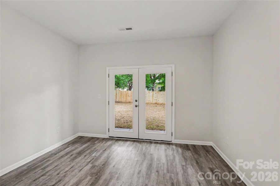 Dining area leading out to back patio