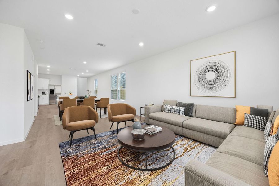 Furnished interior view inside a new home in Mavera, Conroe (Image 11).