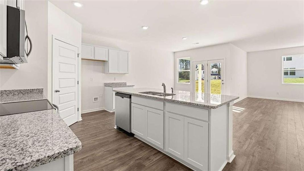 Furnished interior view inside a new home in Oakchase at Hampton, Hampton (Image 8).