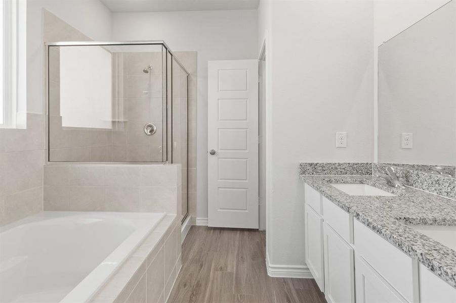 Furnished interior view inside a new home in Retreat at Fossil Creek, Fort Worth (Image 7). Furnished interior view inside a new home in Retreat at Fossil Creek, Fort Worth (Image 7).