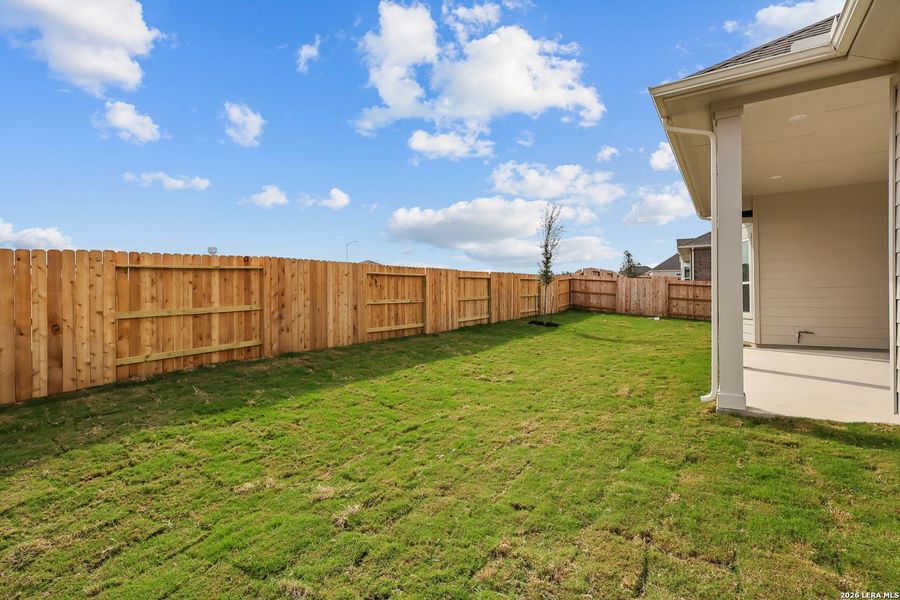 Exterior details and patio area of a home in Homestead, Schertz (Image 4).