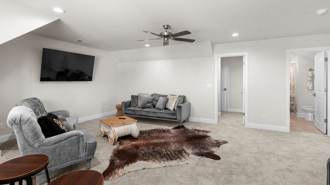 Representative furnished interior of a home built from the Promenade III by Epcon Communities in Courtyards by Carrell, Ocean Isle Beach (Image 20). Representative furnished interior of a home built from the Promenade III by Epcon Communities in Courtyards by Carrell, Ocean Isle Beach (Image 20).