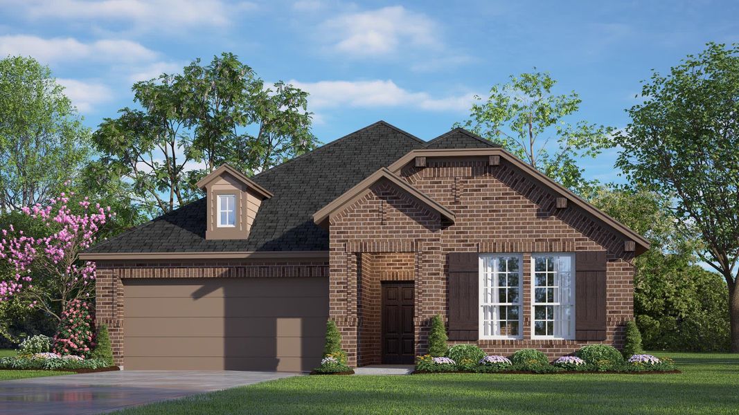 Elevation A | Concept 1841 at Coyote Crossing in Godley, TX by Landsea Homes