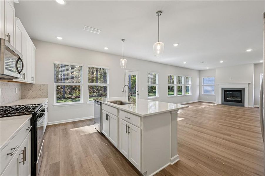 Furnished interior view inside a new home in The Oaks at Dawson, Dawsonville (Image 12).