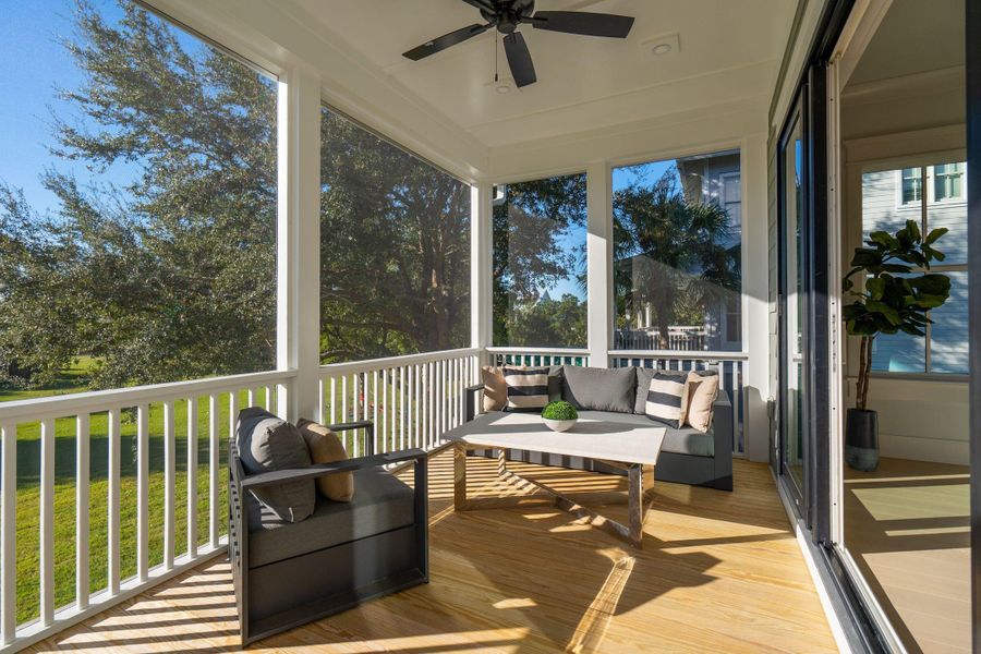 Exterior details and patio area of a home in , Johns Island (Image 3). Exterior details and patio area of a home in , Johns Island (Image 3).