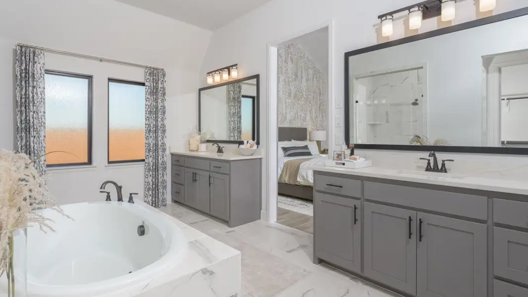 Representative furnished interior of a home built from the 2885W by Perry Homes in Walden Creek, Montgomery (Image 5).