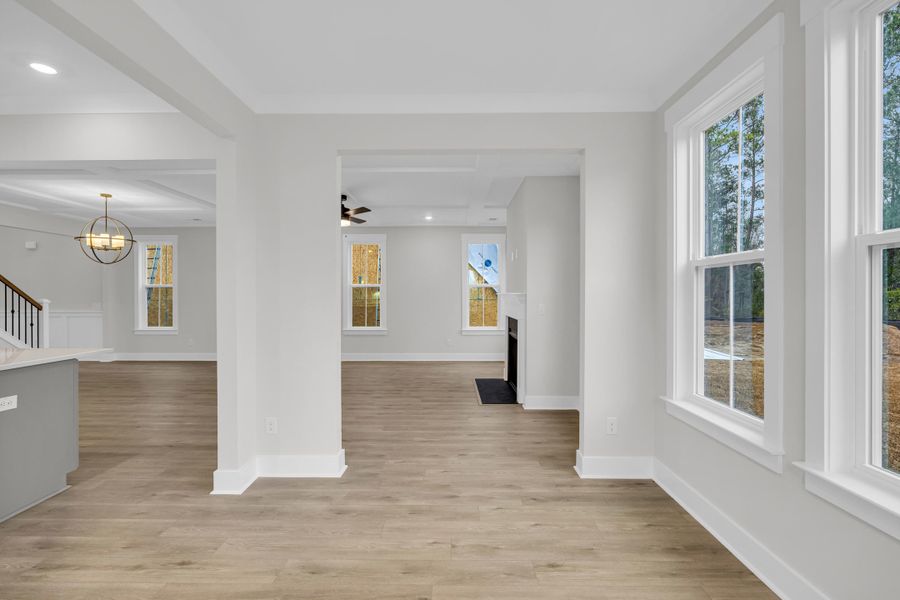 Furnished interior view inside a new home in Hewing Farms, Summerville (Image 28).