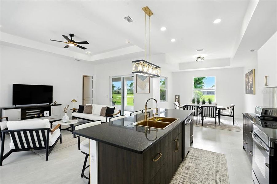 Furnished interior view inside a new home in , Placida (Image 4). Furnished interior view inside a new home in , Placida (Image 4).