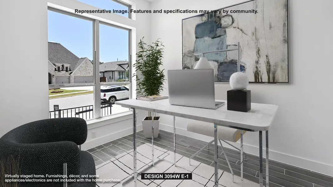 Furnished interior view inside a new home in Lariat 60', Liberty Hill (Image 5).
