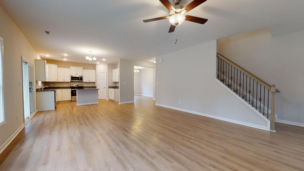 Representative unfurnished interior of a home built from the Thornwood A by JC Jackson Homes,LLC in Heritage Pointe, Newport (Image 14).