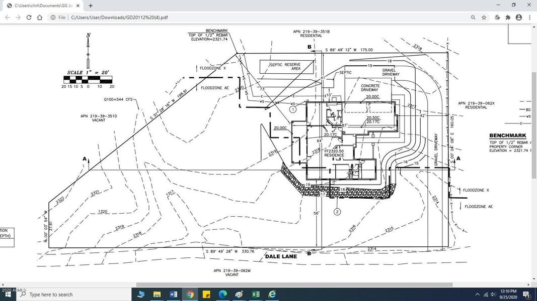 Grading and drainage plan