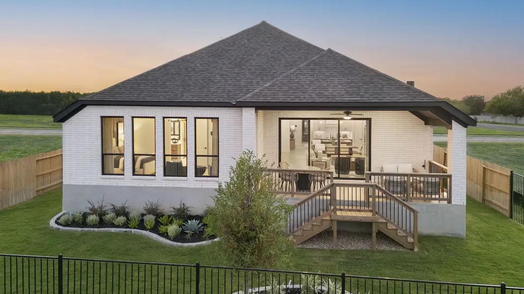 Representative exterior details of a home built from the 2776W by Perry Homes in Alsatian Oaks, Castroville (Image 3).