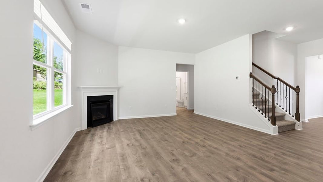 Spacious, unfurnished interior of a new home in Foxbank, Gray Court (Image 20). Spacious, unfurnished interior of a new home in Foxbank, Gray Court (Image 20).