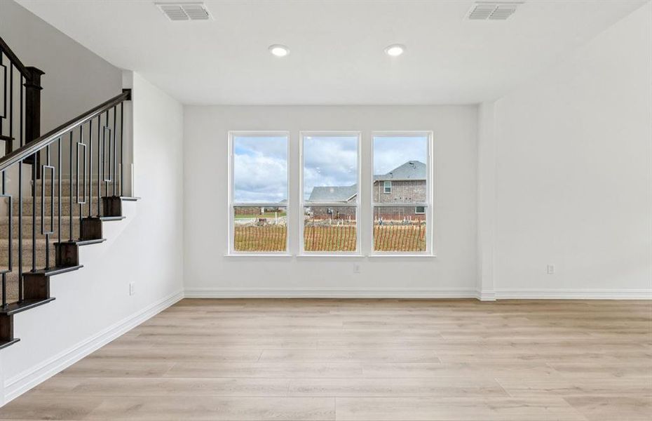 Gathering room with view of main living areas