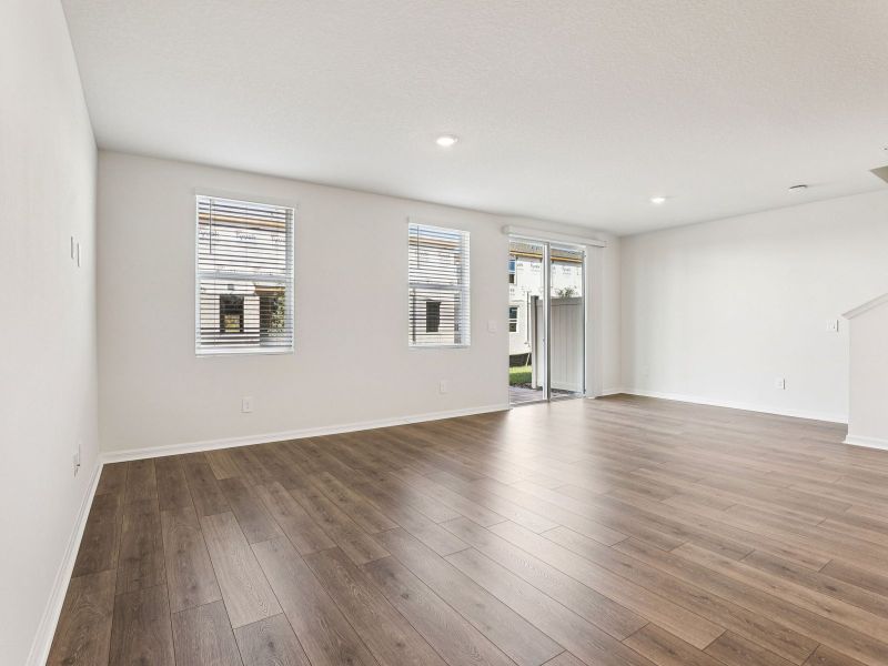Spacious, unfurnished interior of a new home in The Meadow at Crossprairie Townes, St. Cloud (Image 8). Spacious, unfurnished interior of a new home in The Meadow at Crossprairie Townes, St. Cloud (Image 8).