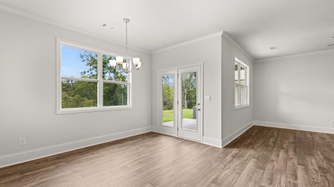 Spacious, unfurnished interior of a new home in Hamptons at Riverwood North, Dallas (Image 13).