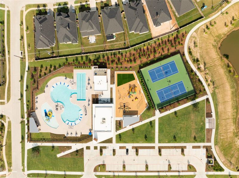 Birds Eye View of the Amenity Center Birds Eye View of the Amenity Center
