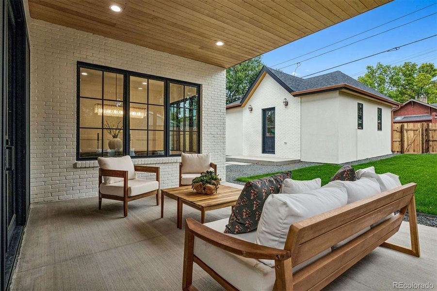 Stellar back yard with so much potential for entertainment areas!