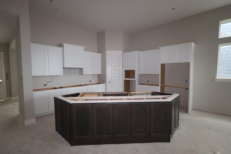 In-progress construction of a new home in Bridgeland Central: Emerald Heights - Enclave Row Collection, Cypress, TX (Image 6). In-progress construction of a new home in Bridgeland Central: Emerald Heights - Enclave Row Collection, Cypress, TX (Image 6).