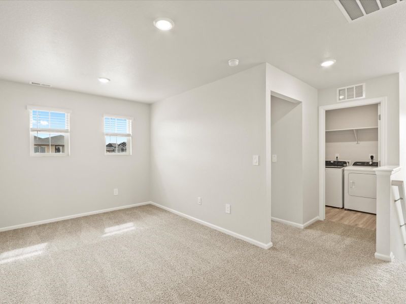 The Twin Peaks interior image taken at a Meritage Homes community in Severance, CO.