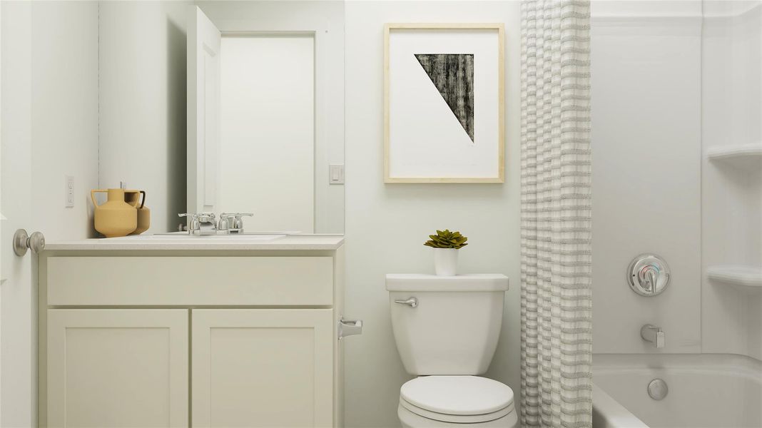 Furnished interior view inside a new home in Firefly Pointe, Hutto (Image 27).