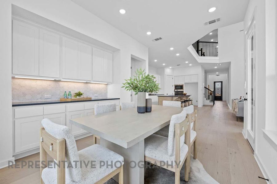 Furnished interior view inside a new home in Parkside On The River: 50ft. lots, Georgetown (Image 27).