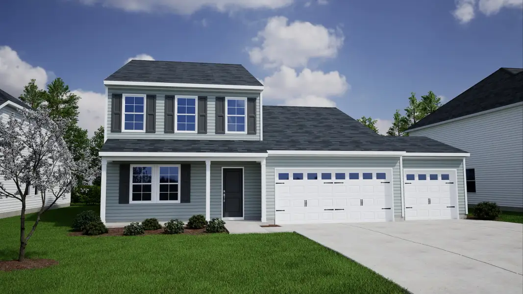 Representative exterior photo of a completed home built from the Pickens - Genesis Value Collection by Mungo Homes in Fairfield Place East and West, Chesnee, SC (Image 14).