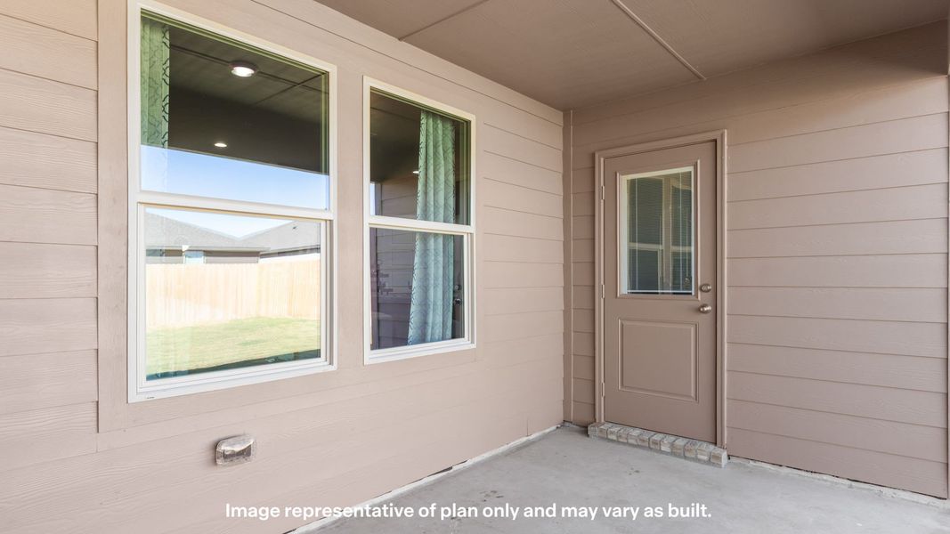 Exterior details and patio area of a home in Homestead at Parks Bell Ranch, Odessa (Image 3).
