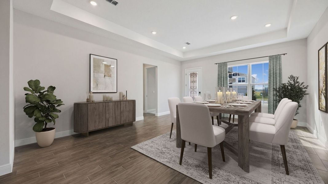 Representative furnished interior of a home built from the Everett by D.R. Horton in Buena Lago, St. Cloud (Image 5).