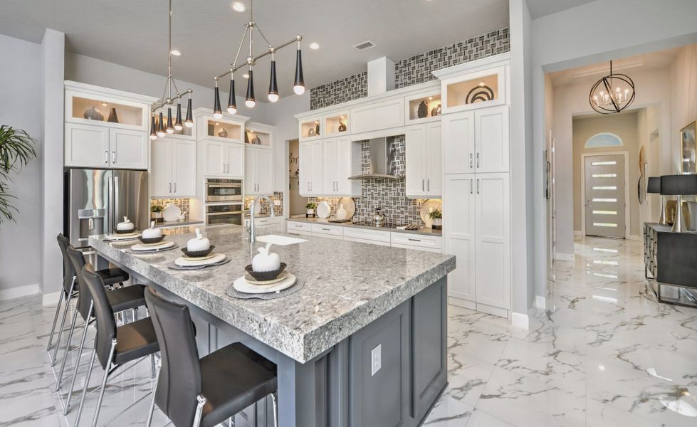 Furnished interior view inside a new home in Plantation Bay, Ormond Beach (Image 8).
