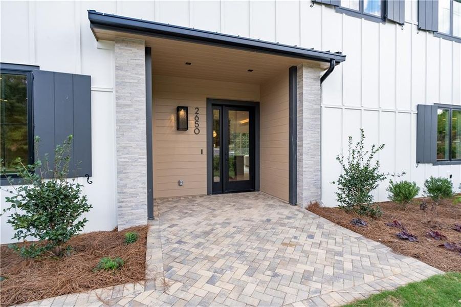 Exterior details and patio area of a home in , Marietta (Image 32).