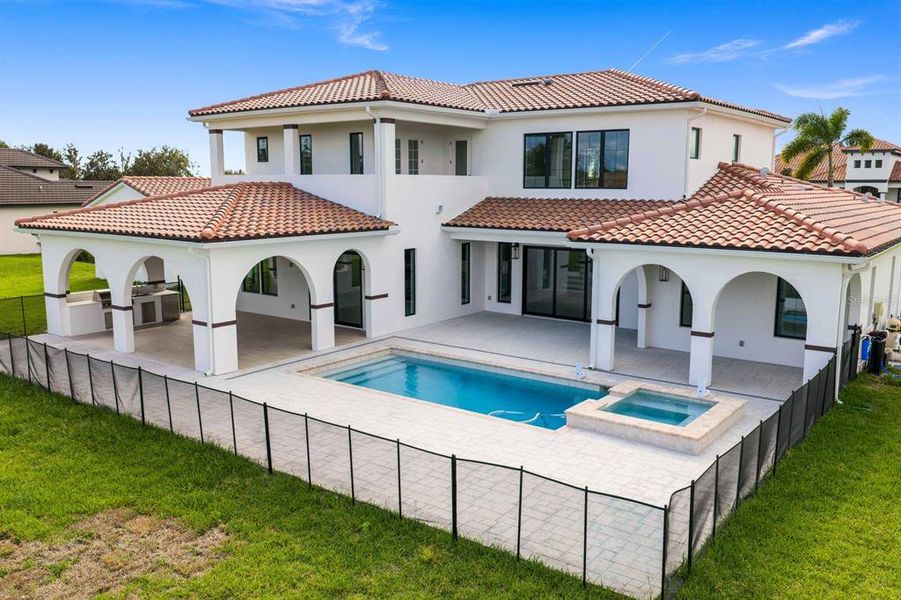 Exterior details and patio area of a home in , Lithia (Image 2).