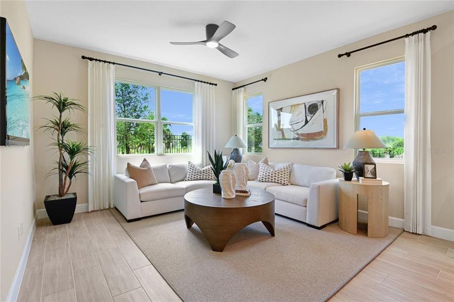 Furnished interior view inside a new home in , Tavares (Image 5). Furnished interior view inside a new home in , Tavares (Image 5).