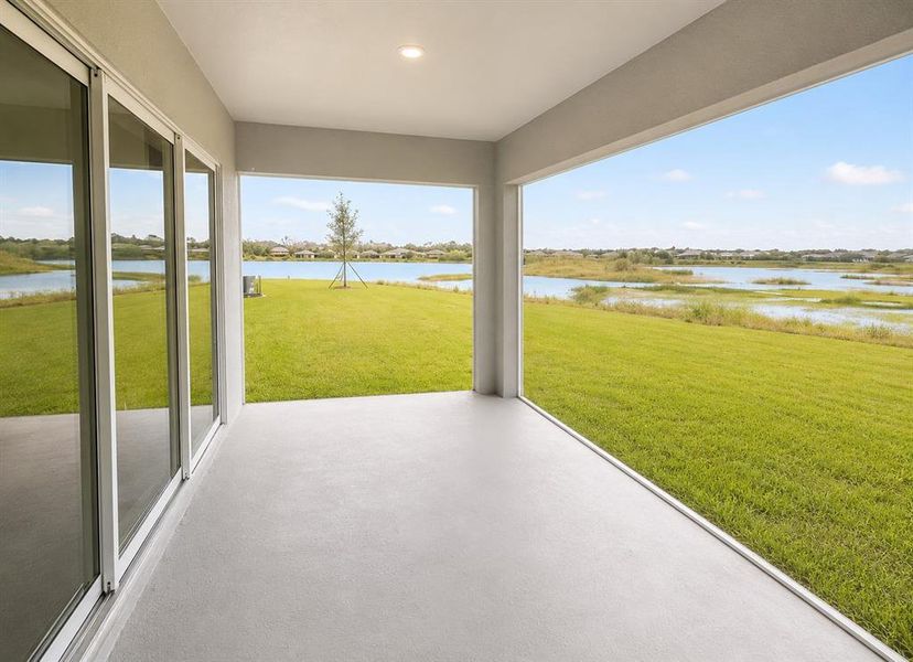 Exterior details and patio area of a home in Triple Creek: The Executives, Riverview (Image 3).