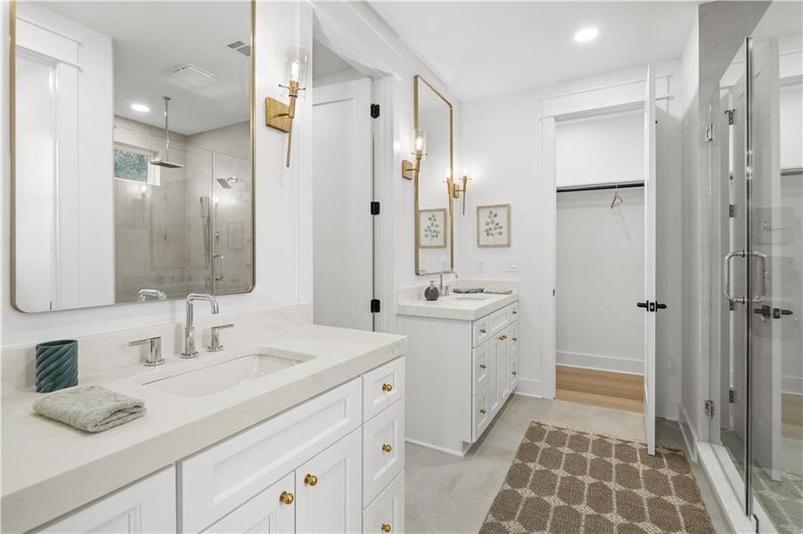 Furnished interior view inside a new home in , Johns Creek (Image 42).