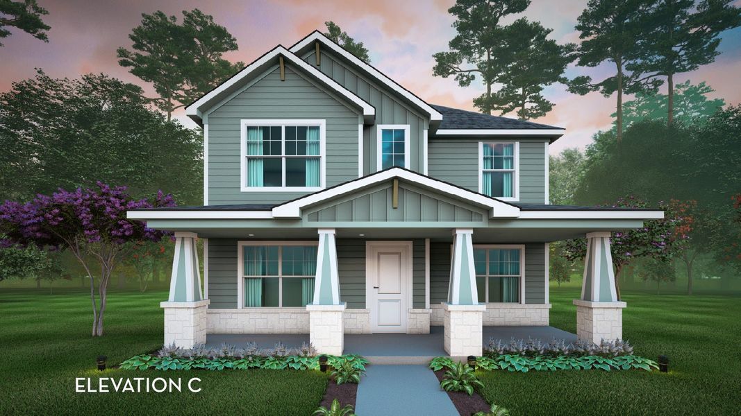 Representative exterior photo of a completed home built from the Diamond by CastleRock Communities in Austin Point, Richmond, TX (Image 19). Representative exterior photo of a completed home built from the Diamond by CastleRock Communities in Austin Point, Richmond, TX (Image 19).