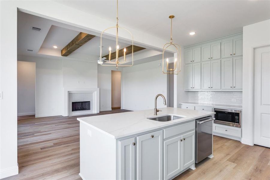 Furnished interior view inside a new home in Settler’s Glen, New Fairview (Image 6).