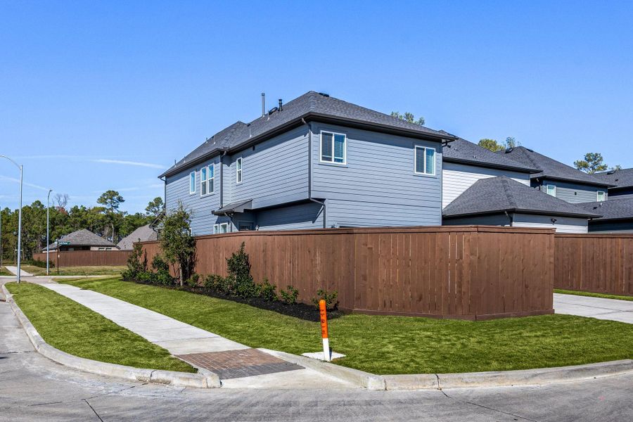 Exterior details and patio area of a home in , Humble (Image 27). Exterior details and patio area of a home in , Humble (Image 27).