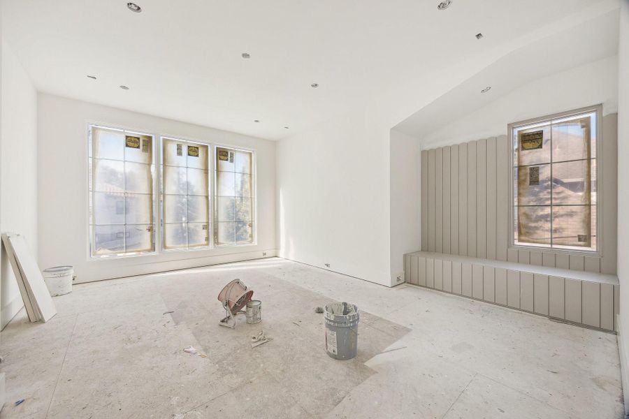 In-progress construction of a new home in , West University Place, TX (Image 3).