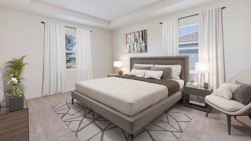 Furnished interior view inside a new home in Farm at Varrea, Plant City (Image 8).