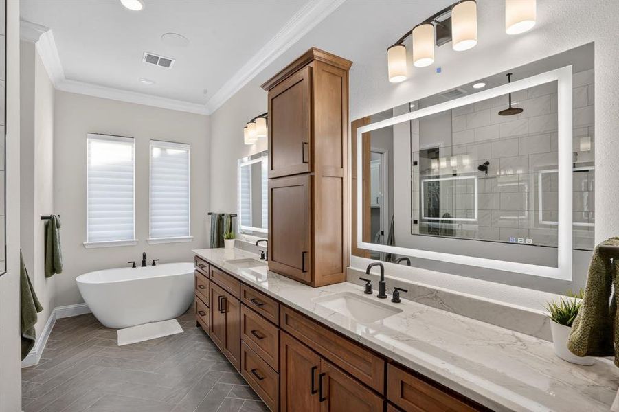 Furnished interior view inside a new home in , Fort Worth (Image 17).
